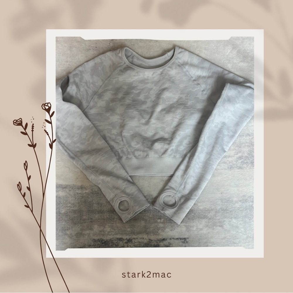 (234)Stylish Gray Women's Crew Neck Top Crop